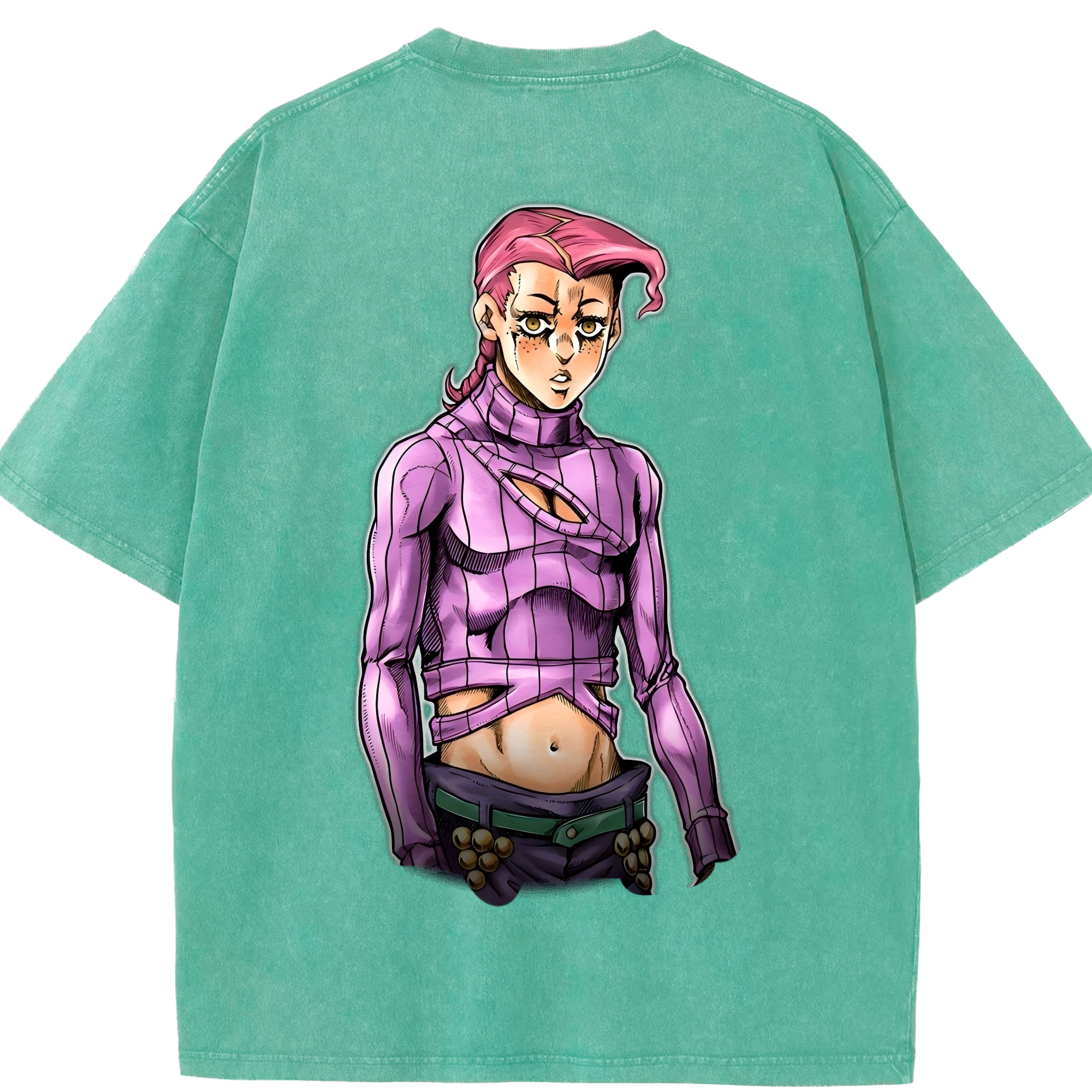 （画像用） ジョジョの奇妙な冒険 ビネガー?ドッピオ JoJo's Bizarre Adventure Vinegar Doppio 綿100% ヴィンテージ風 半袖Tシャツ（背面プリント）